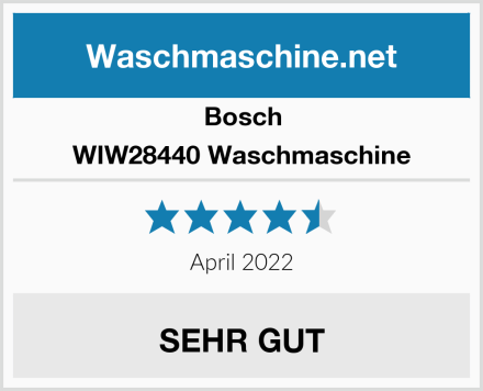 Bosch WIW28440 Waschmaschine Test