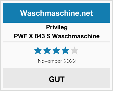 Privileg PWF X 843 S Waschmaschine Test