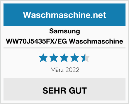 Samsung WW70J5435FX/EG Waschmaschine Test