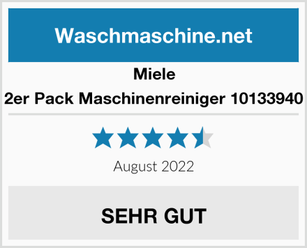 Miele 2er Pack Maschinenreiniger 10133940 Test