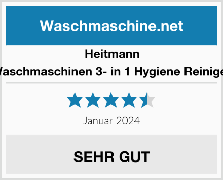 Heitmann Waschmaschinen 3- in 1 Hygiene Reiniger Test