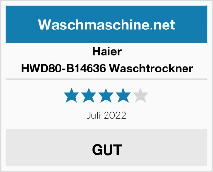 Haier HWD80-B14636 Waschtrockner Test