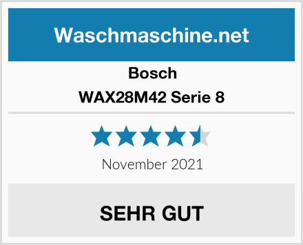 Bosch WAX28M42 Serie 8 Test