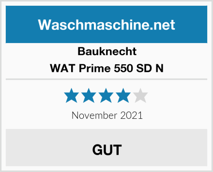 Bauknecht WAT Prime 550 SD N Test
