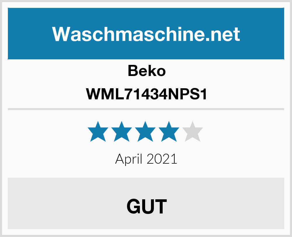 Beko WML71434NPS1 Waschmaschine | Waschmaschinen Test 2024