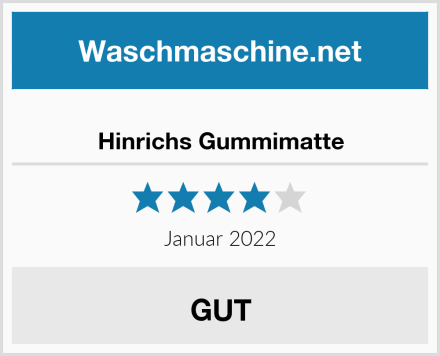  Hinrichs Gummimatte Test