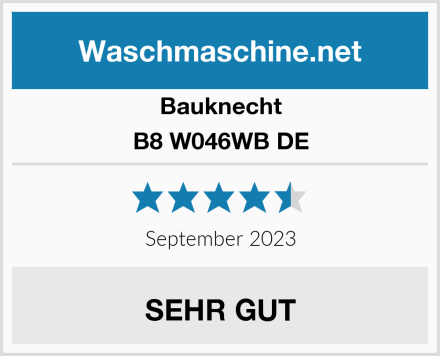 Bauknecht B8 W046WB DE Test