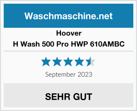Hoover H Wash 500 Pro HWP 610AMBC Test