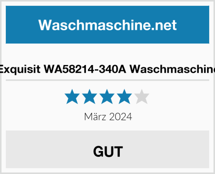 Exquisit WA58214-340A Waschmaschine Test